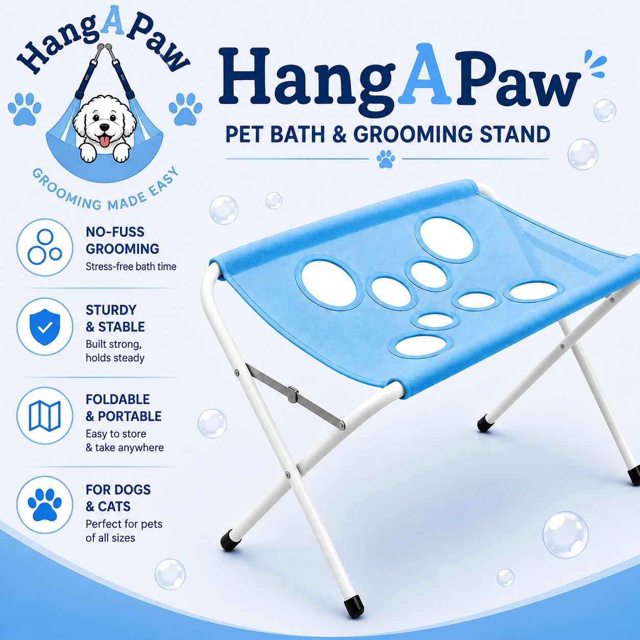 HangAPaw™ Pet Bath & Grooming Stand